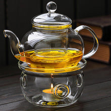 Load image into Gallery viewer, Glass Teapot Warmer for Heating Tea or Beverages
