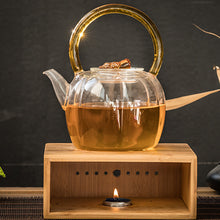 Load image into Gallery viewer, Bamboo Teapot Warmer for Heating Tea or Beverages
