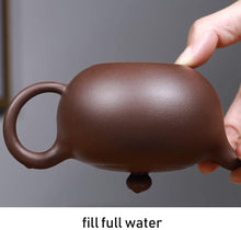 Load image into Gallery viewer, Yixing Clay / Zisha Tea Pot for Chinese kung / Gong Fu Tea 200ml ( Half Moon )
