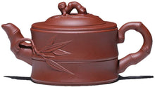 Load image into Gallery viewer, Yixing Clay / Zisha Tea Pot for Chinese kung / Gong Fu Tea 180ml (bamboo)
