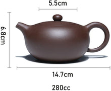 Load image into Gallery viewer, Yixing Clay / Zisha Tea Pot for Chinese kung / Gong Fu Tea 200ml ( Half Moon )
