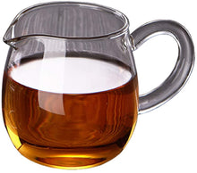 Load image into Gallery viewer, Mozentea Glass Chinese Gong Kung Fu Tea &amp; Milk Pitcher Cha Hai Tea fairness Cup sharing Pitcher Gong Dao Bei 280ml
