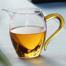 Load image into Gallery viewer, Mozentea Glass Gong Dao Bei, Chinese Gong Kung Fu Tea &amp; Milk Pitcher Cha Hai Tea fairness Cup sharing Pitcher 350ml
