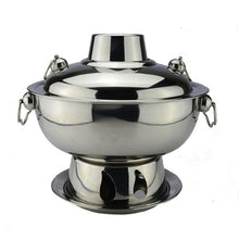 Загрузить изображение в средство просмотра галереи, 1.8 liters High quality  stainless steel hot pot, Chinese fondue Lamb Chinese Charcoal hotpot outdoor cooker picnic cooker
