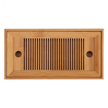 Загрузить изображение в средство просмотра галереи, HOT SALE Bamboo Tea Trays Kung Fu Tea Accessories Tea Tray Table With Drain Rack 25X14X3.5Cm Chinese Tea Serving Tray Set
