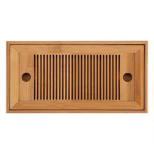 Загрузить изображение в средство просмотра галереи, HOT SALE Bamboo Tea Trays Kung Fu Tea Accessories Tea Tray Table With Drain Rack 25X14X3.5Cm Chinese Tea Serving Tray Set
