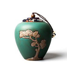 Загрузить изображение в средство просмотра галереи, Creative Tea Storage Jar Ceramic Art Tieguanyin Puer Holder Coarse Pottery Box Coffee Beans Caddy Container Teaware Accessories
