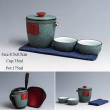 Load image into Gallery viewer, TANGPIN ceramic teapot gaiwan with 2 cups a tea sets portable travel tea set drinkware
