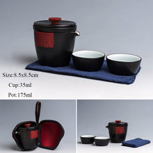 Load image into Gallery viewer, TANGPIN ceramic teapot gaiwan with 2 cups a tea sets portable travel tea set drinkware
