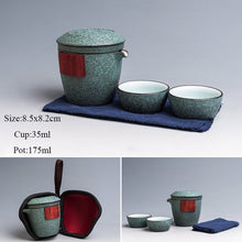 Load image into Gallery viewer, TANGPIN ceramic teapot gaiwan with 2 cups a tea sets portable travel tea set drinkware
