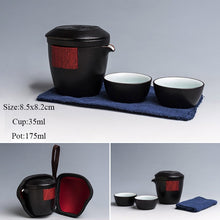 Load image into Gallery viewer, TANGPIN ceramic teapot gaiwan with 2 cups a tea sets portable travel tea set drinkware
