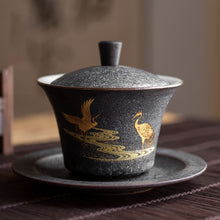 Load image into Gallery viewer, TANGPIN ceramic gaiwan tea cup handmade tureen chinese kung fu tea set drinkware
