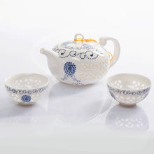 Load image into Gallery viewer, TANGPIN blue-and-white exquisite ceramic teapot kettles tea cup porcelain chinese kung fu tea set drinkware
