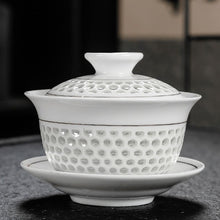 Загрузить изображение в средство просмотра галереи, Chinese Traditions Gai Wan Tea Set Bone Kung Fu TeaSet Gaiwan Tea cup Porcelain bowl Set For Travel Beautiful And Easy Kettle
