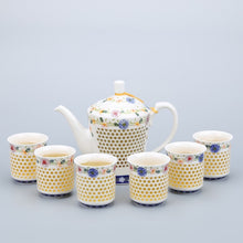 Load image into Gallery viewer, YeFine Chinese Kung Fu Tea Set Porcelain Hollow Out Creative Design Ceramic Teapot With 6 Tea Cups Travel Drinkware Luxury Gift
